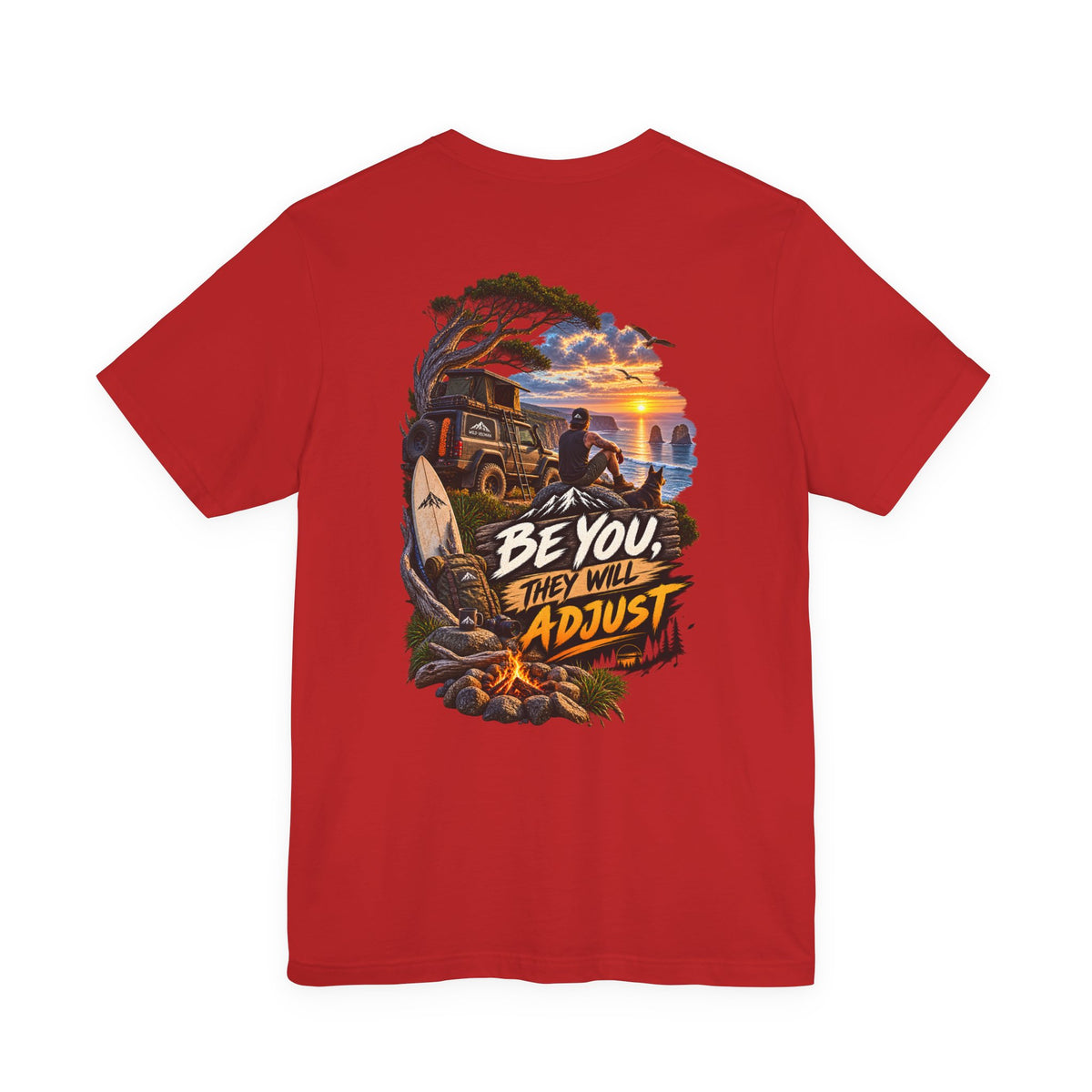 Be You They Will Adjust Sunset Surf Tee