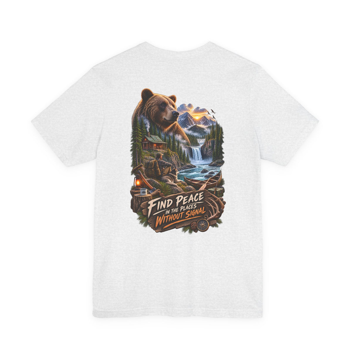 Bear Mountain Scenic Tee — "Find Peace in the Places Without Signal"