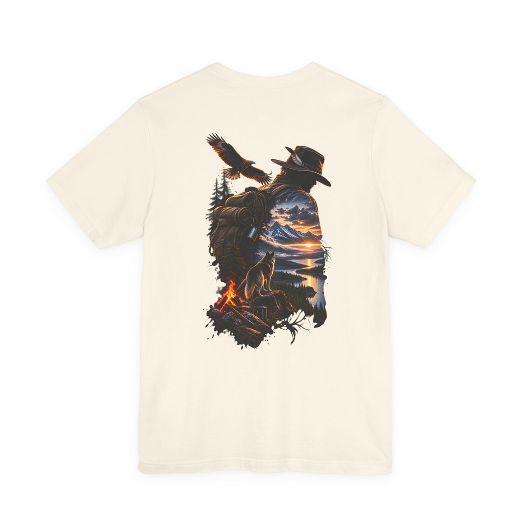 T-shirt Cowboy Coucher de Soleil Western — T-shirt Silhouette de Cowboy Pittoresque
