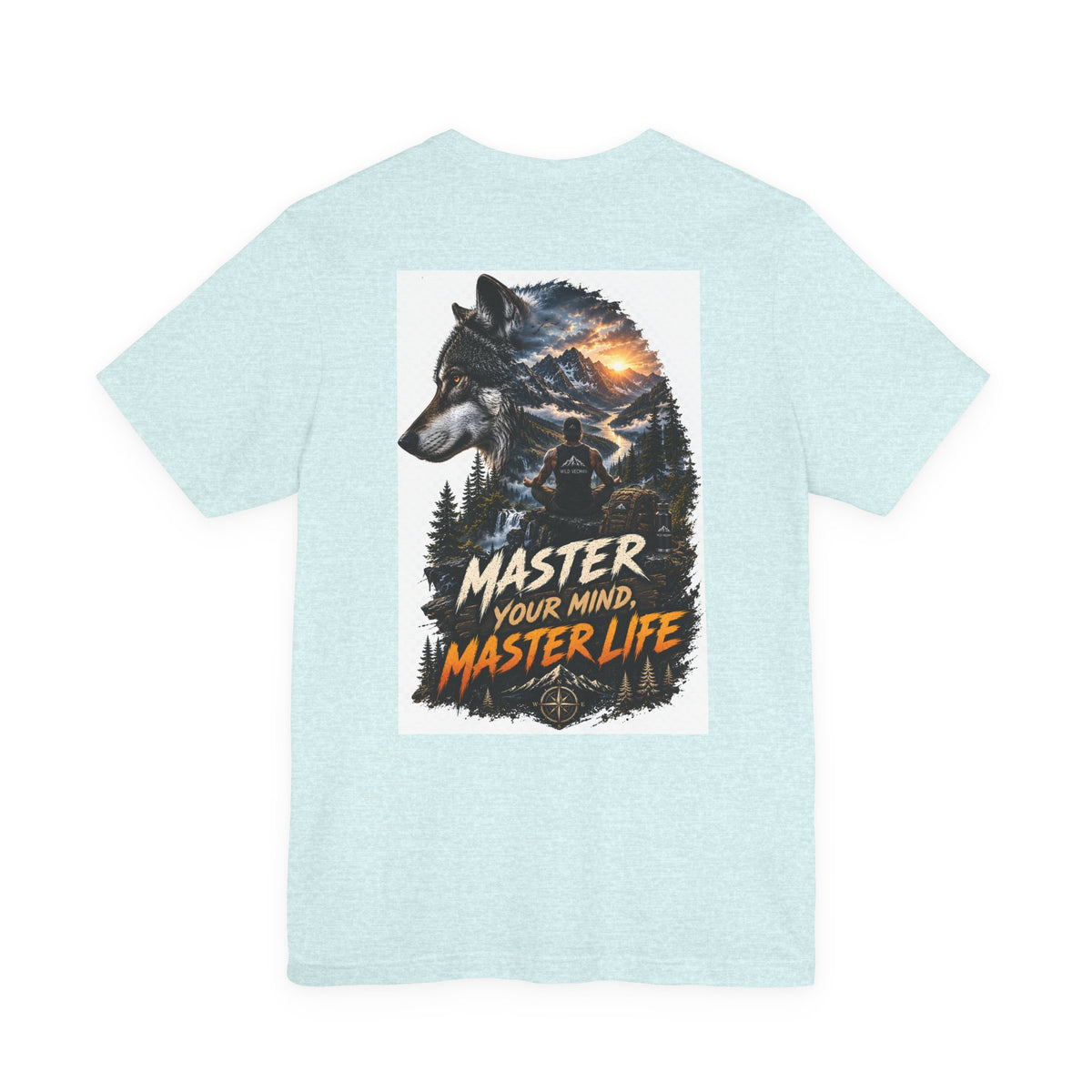Master Your Mind, Master Life Wolf Tee — Motivational Outdoor Graphic T-Shirt