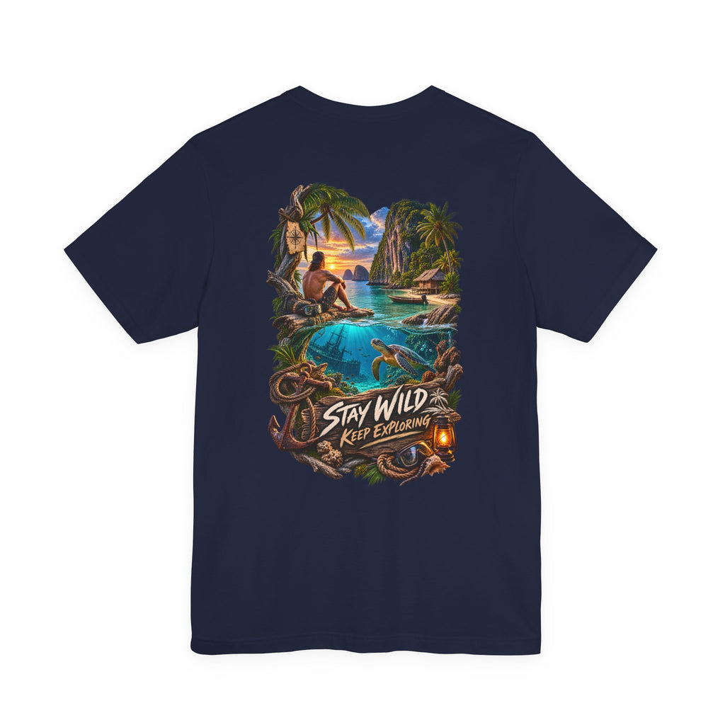 Restez sauvage, continuez à explorer - T-shirt WiLD VecMan