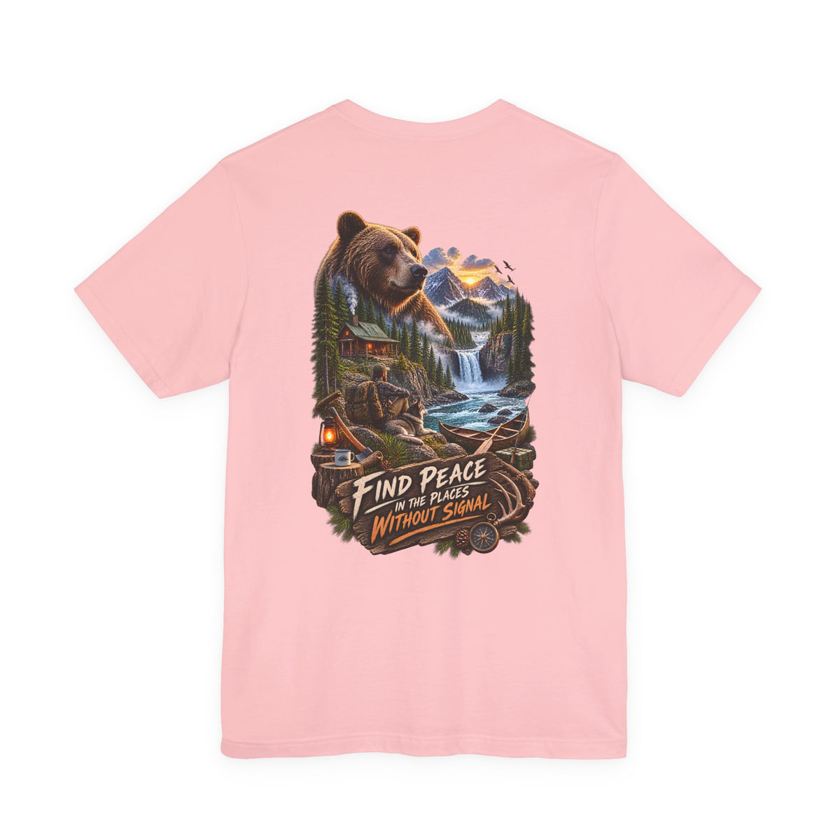 Bear Mountain Scenic Tee — "Find Peace in the Places Without Signal"