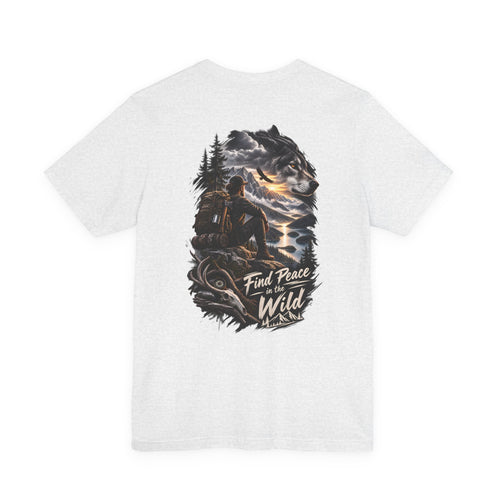 "Find Peace in the Wild" Hiking Graphic T-Shirt