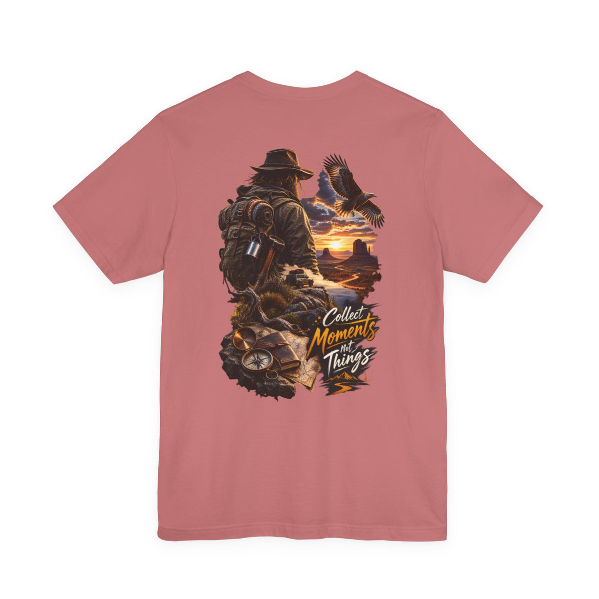 Adventure Tee — “Collect Moments Not Things” Scenic Hiking T-Shirt
