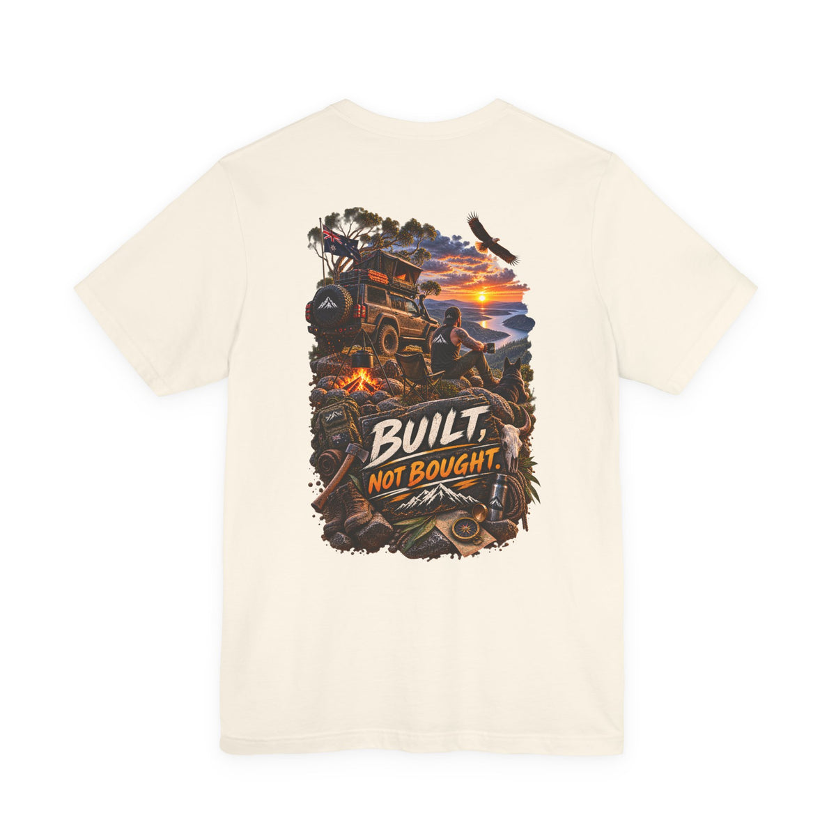 Built Not Bought Off-Road T-Shirt — 4x4 Jeep Adventure Graphic Tee