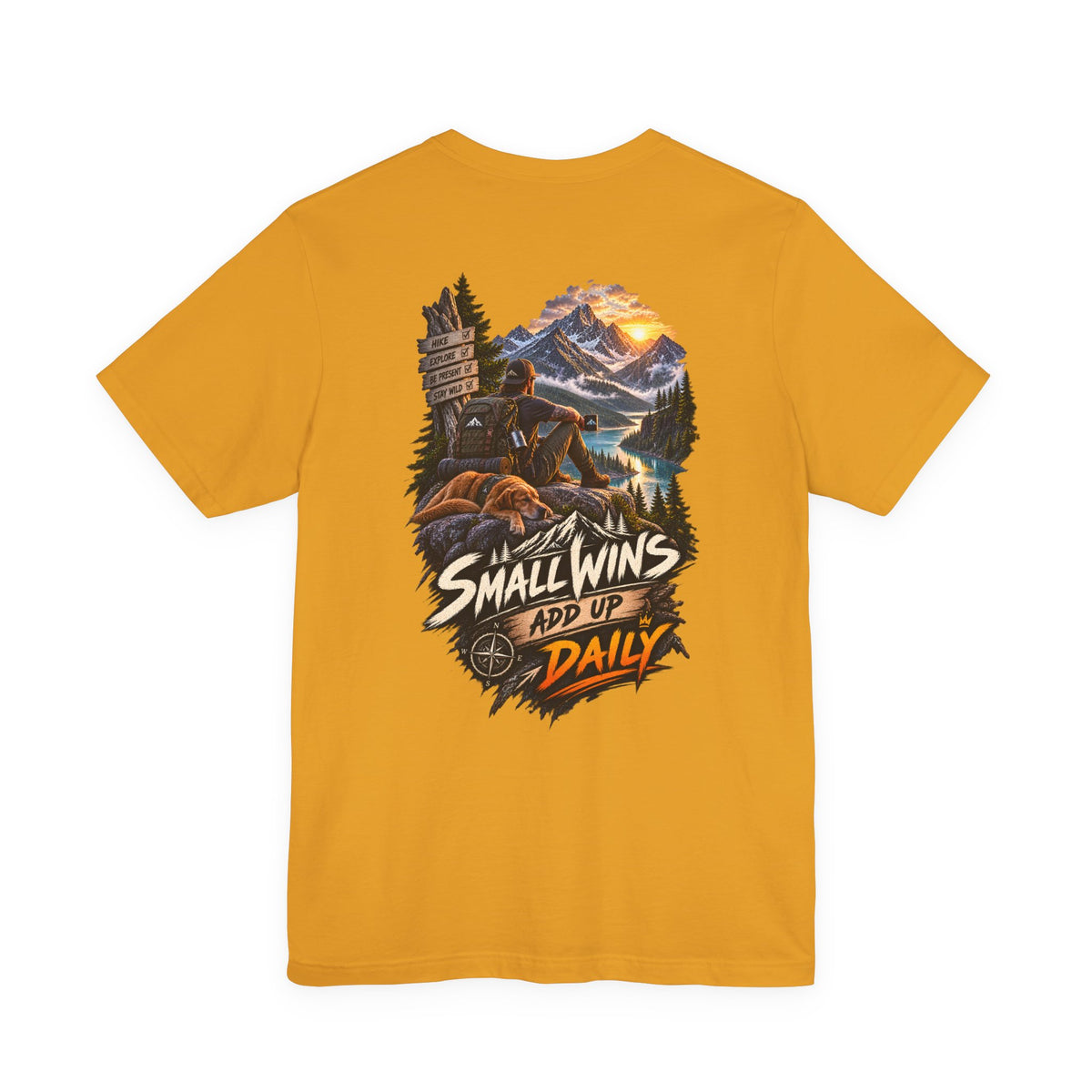 Small Wins Add Up Daily Mountain Adventure Tee
