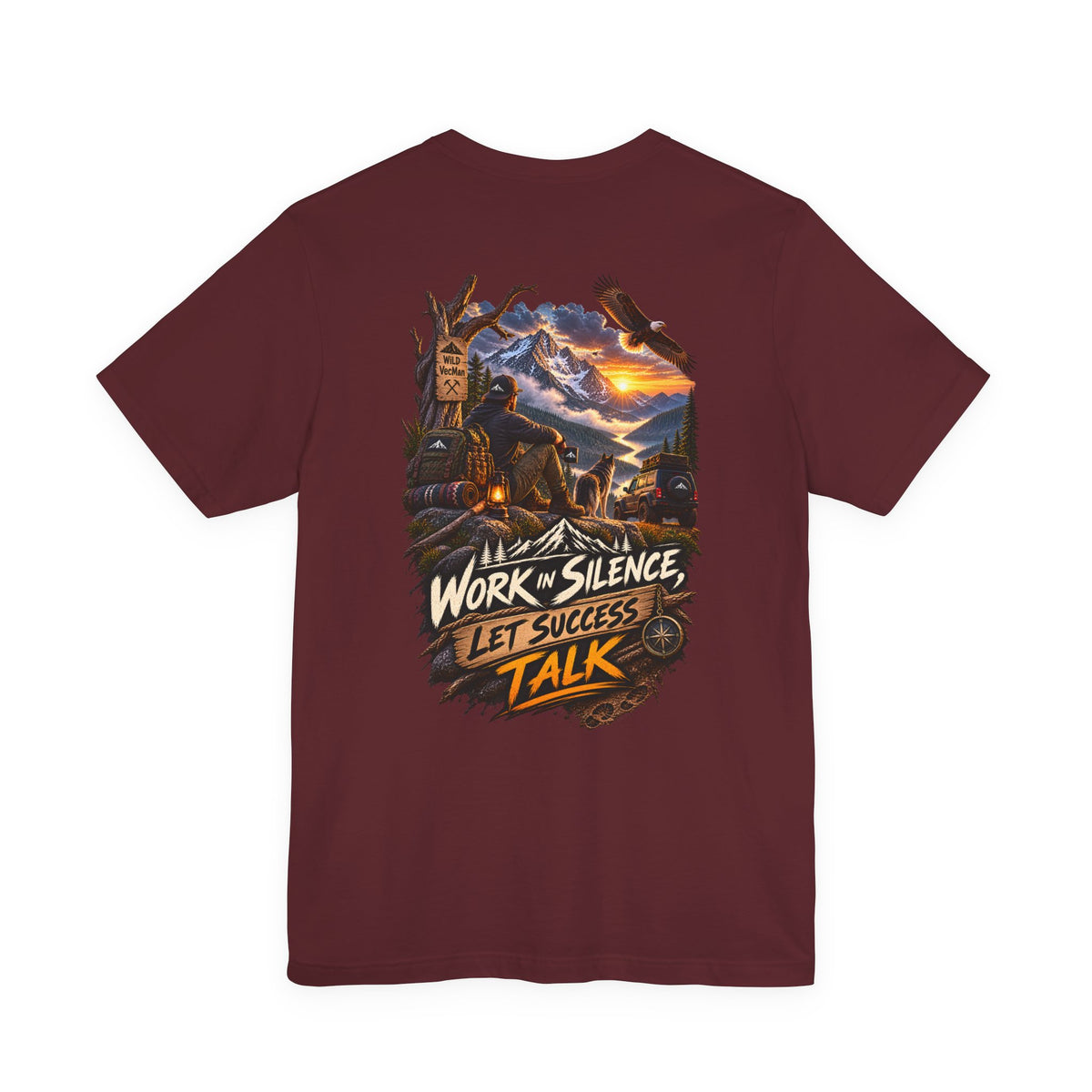 Work in Silence Let Success Talk Tee — Motivational Graphic T‑Shirt