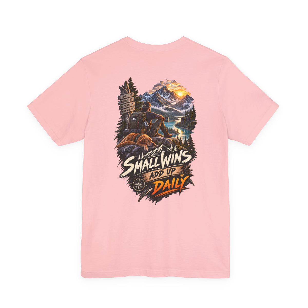 Small Wins Add Up Daily Mountain Adventure Tee