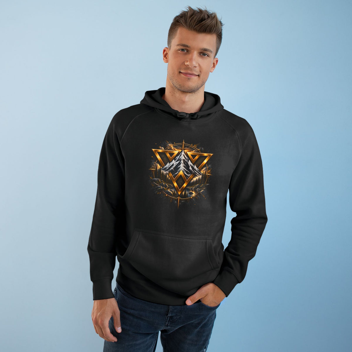 WilD VecMan Hoodie — "We Suffer Because We Think Everything Is Permanent" Inspirational Graphic Hoodie