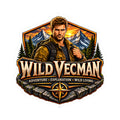 Outdoor Adventure Sticker — "Wild Vecman" Kiss-Cut Vinyl Decal
