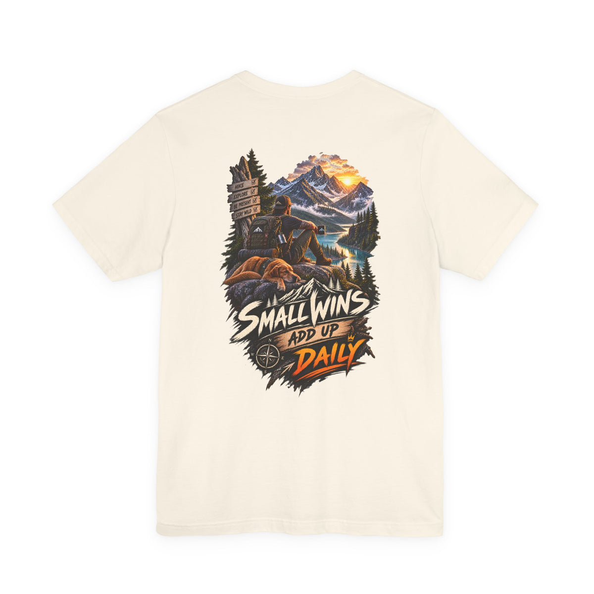 Small Wins Add Up Daily Mountain Adventure Tee