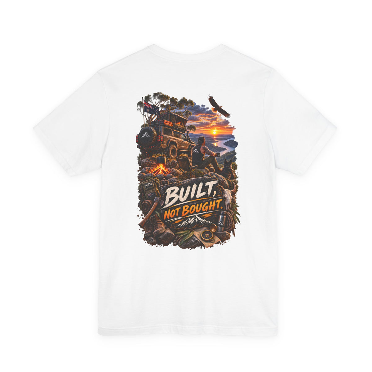 Built Not Bought Off-Road T-Shirt — 4x4 Jeep Adventure Graphic Tee