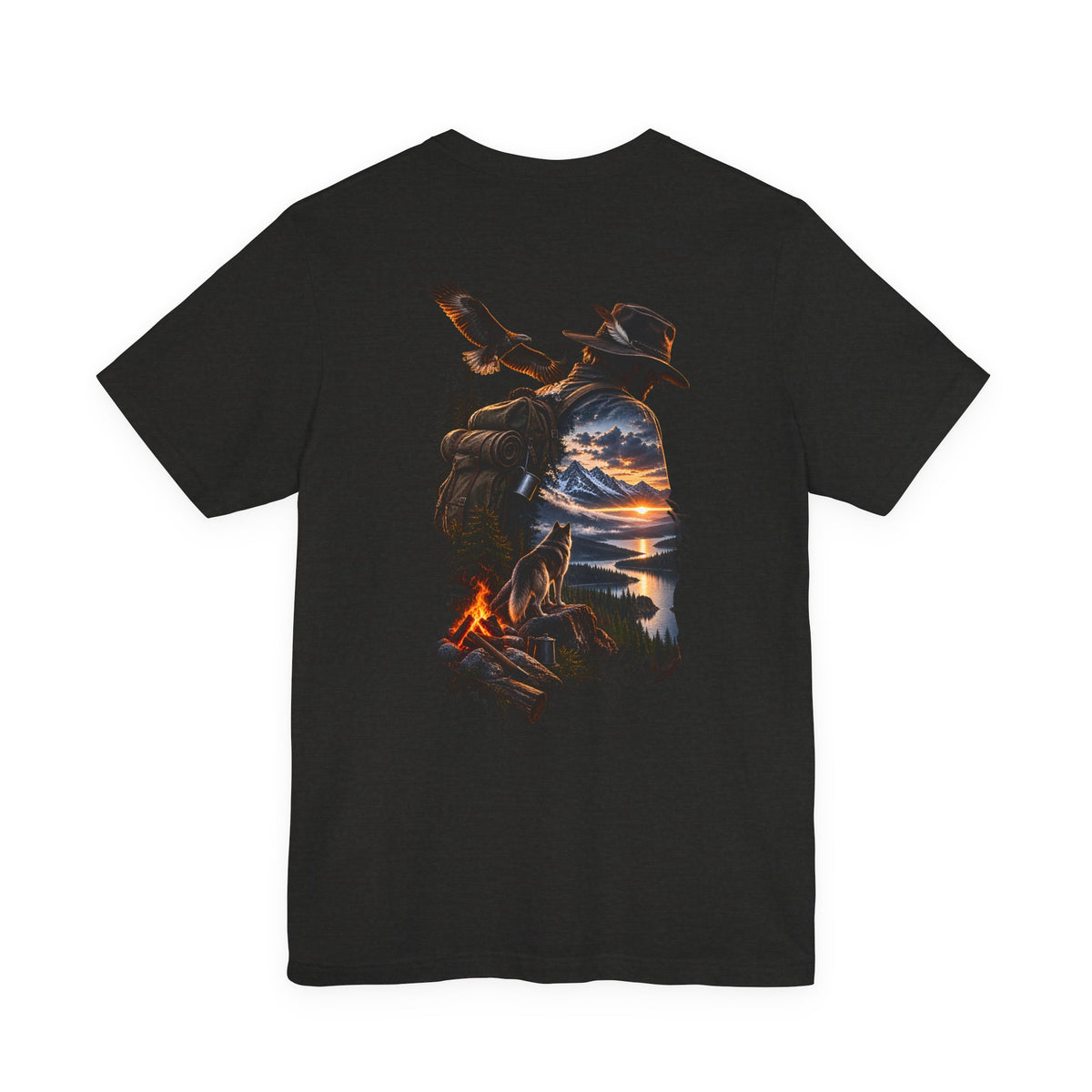 Western Sunset Cowboy T‑Shirt — Scenic Cowboy Silhouette Tee