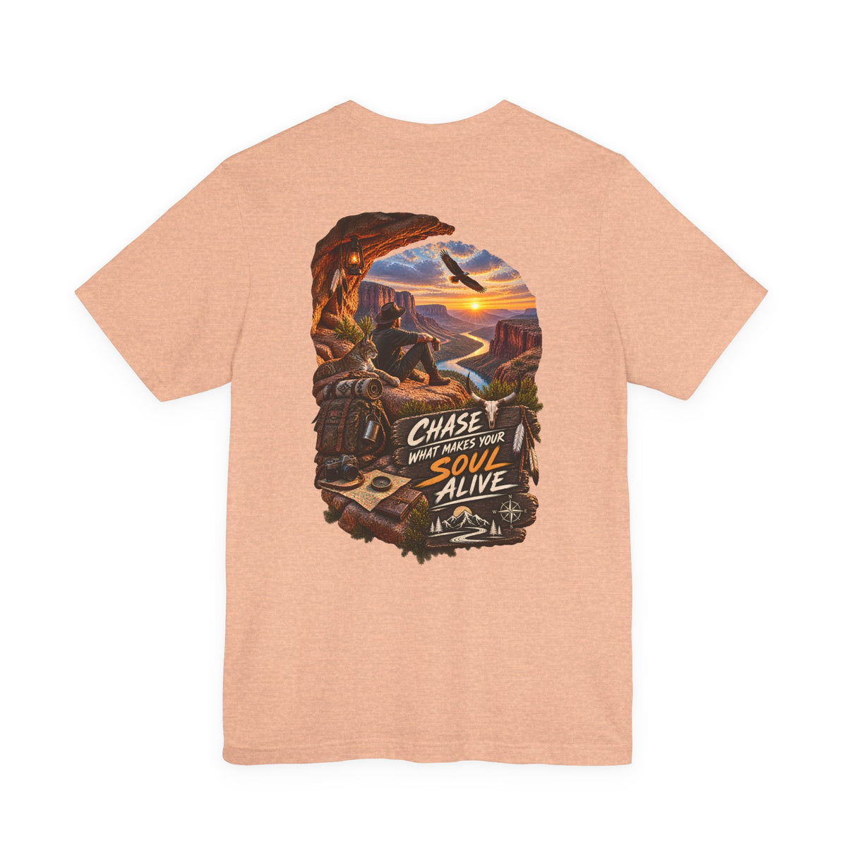 Adventure T-Shirt — "Chase What Makes Your Soul Alive" Graphic Tee