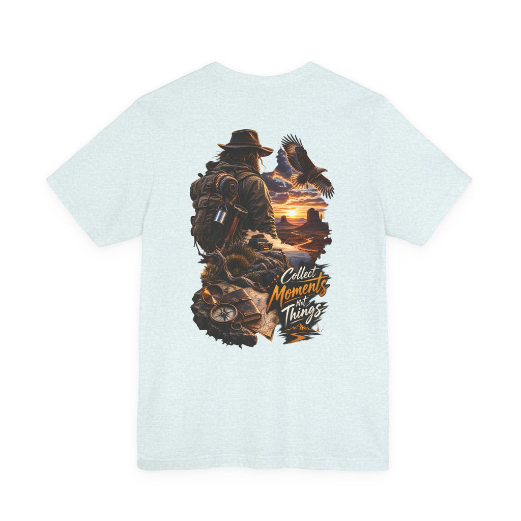 T-shirt d'aventure — T-shirt de randonnée panoramique « Collectez des moments, pas des choses »