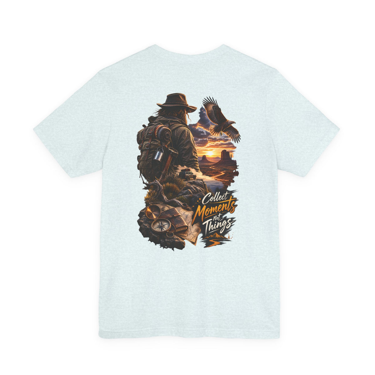 Adventure Tee — “Collect Moments Not Things” Scenic Hiking T-Shirt