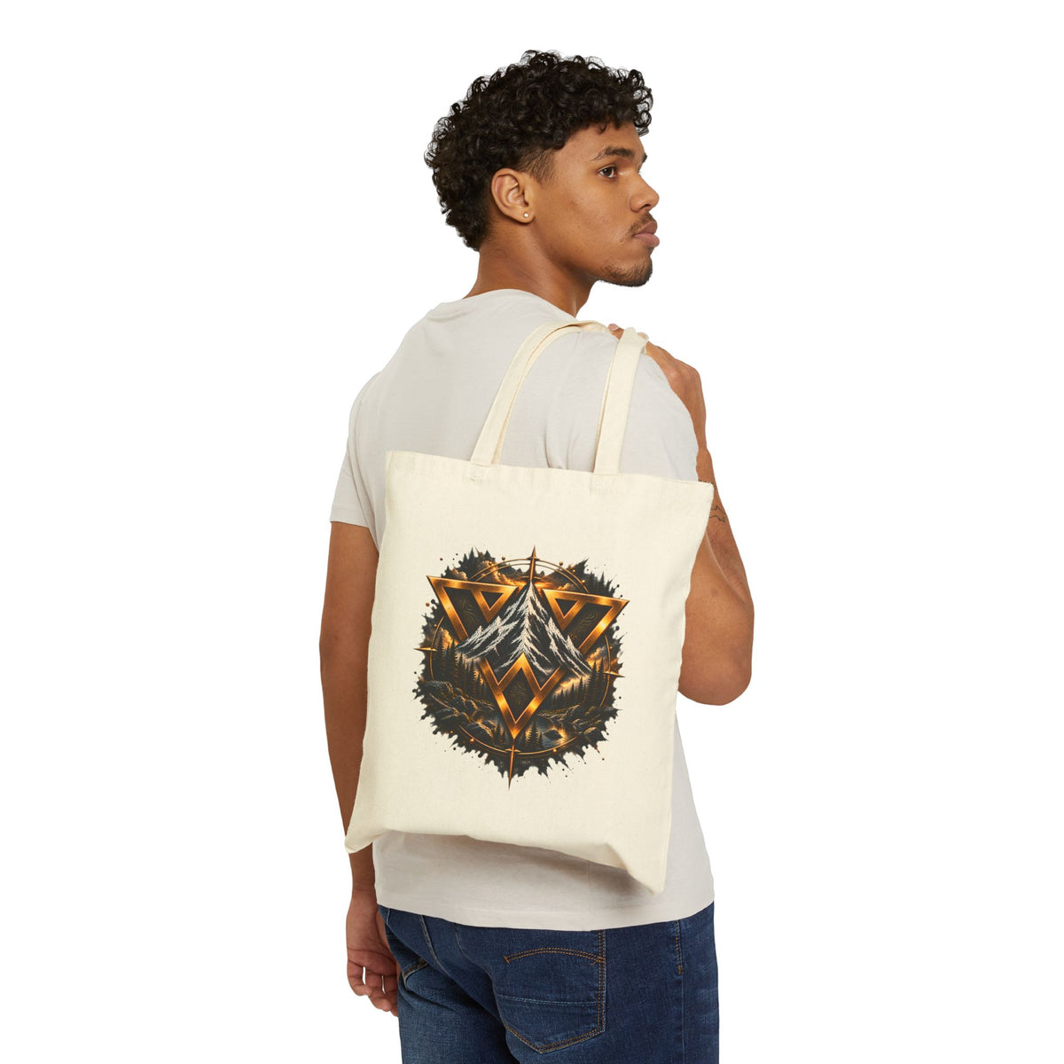 Tote Bag — Geometric WiLD VecMan Canvas Tote