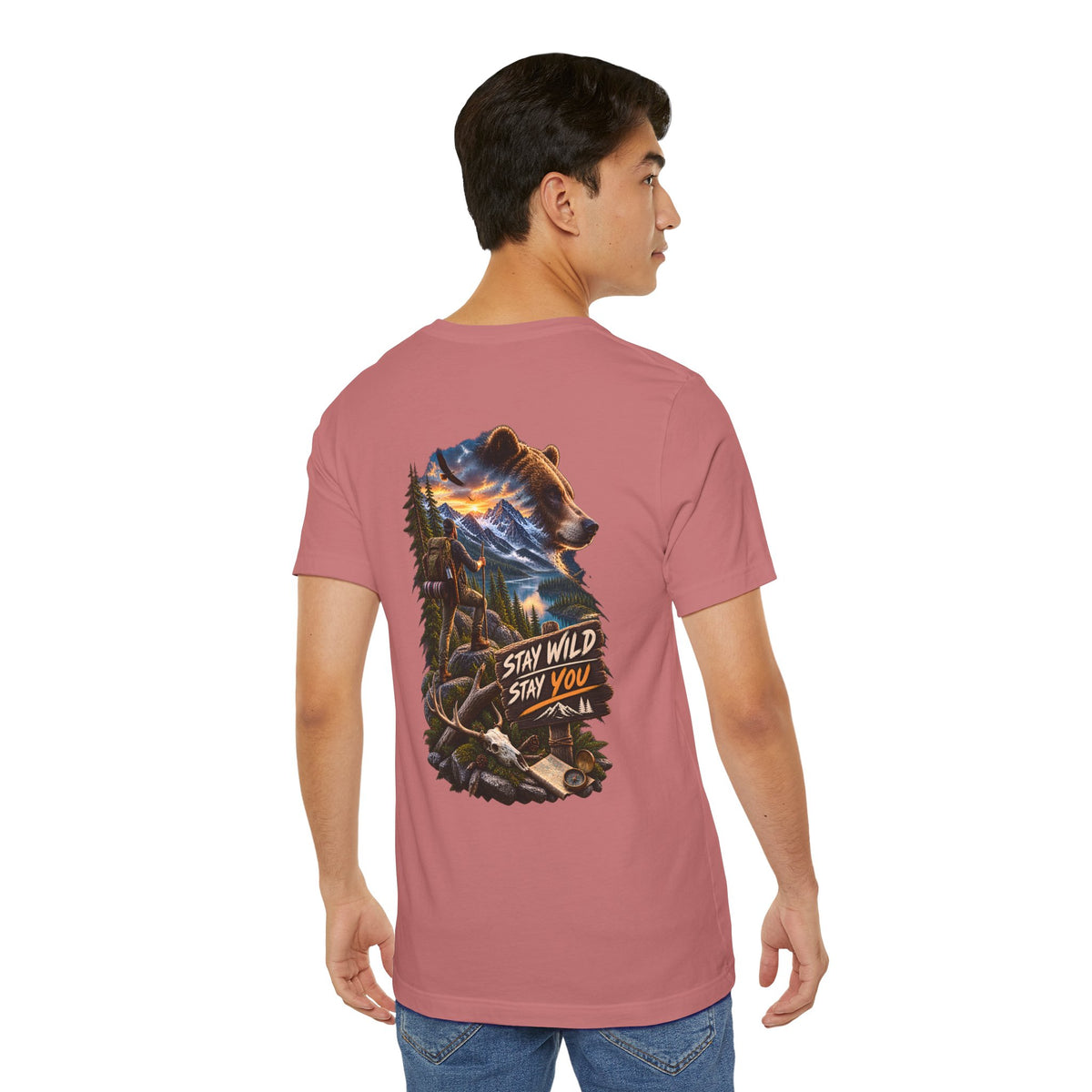 Stay Wild Stay You Bear Graphic Tee — Outdoor Adventure T-Shirt