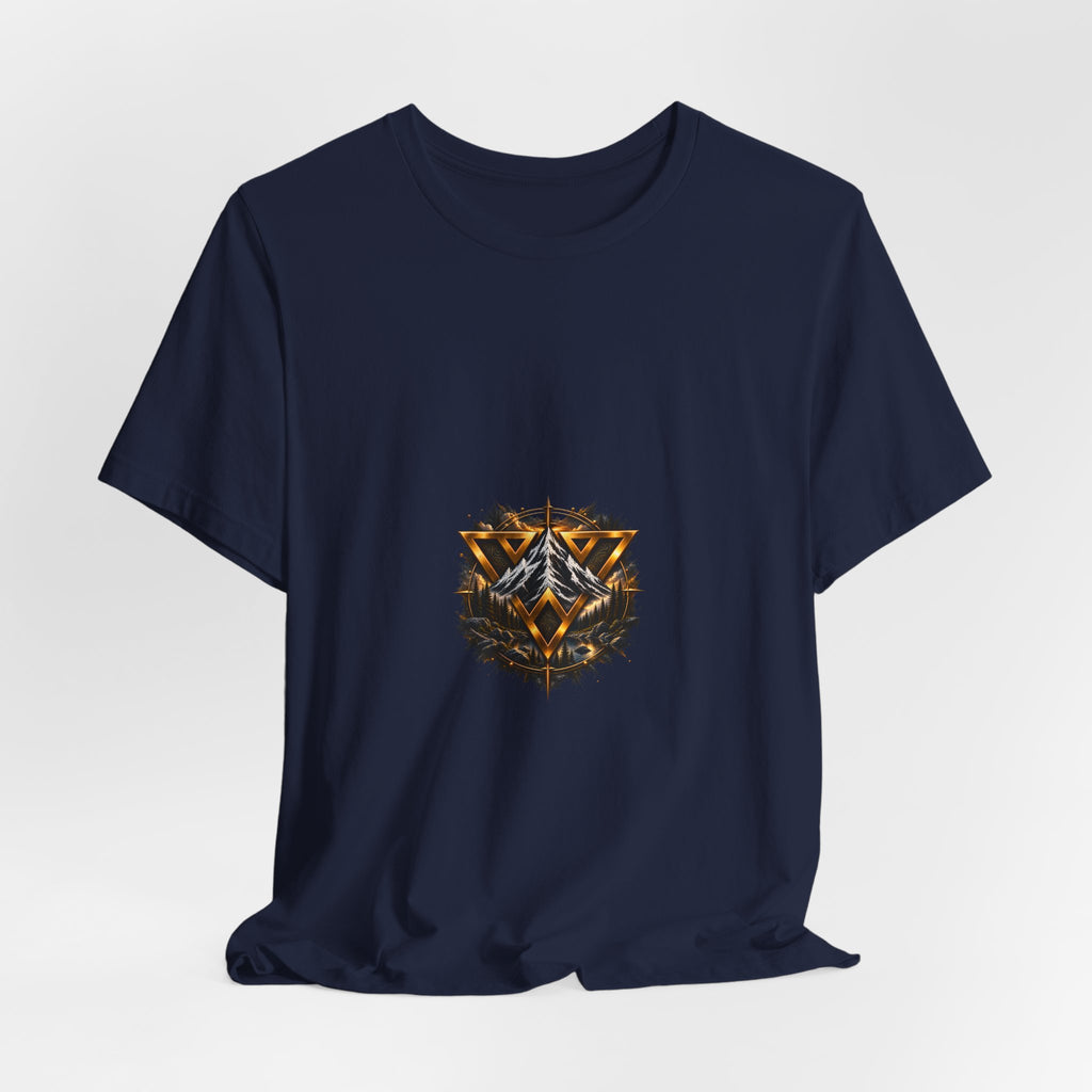 WiLD VecMan logo Graphic Tee — Geometric Forest Wolf T-Shirt