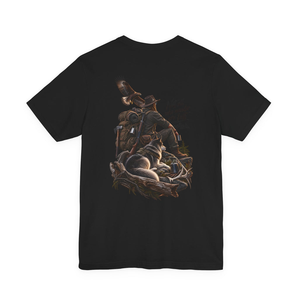 Western Adventure Graphic Tee — "Not all who wander are lost" Back Print