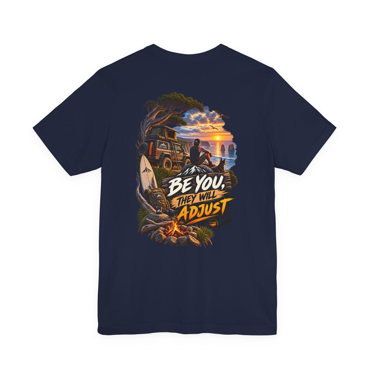 Be You They Will Adjust Sunset Surf Tee