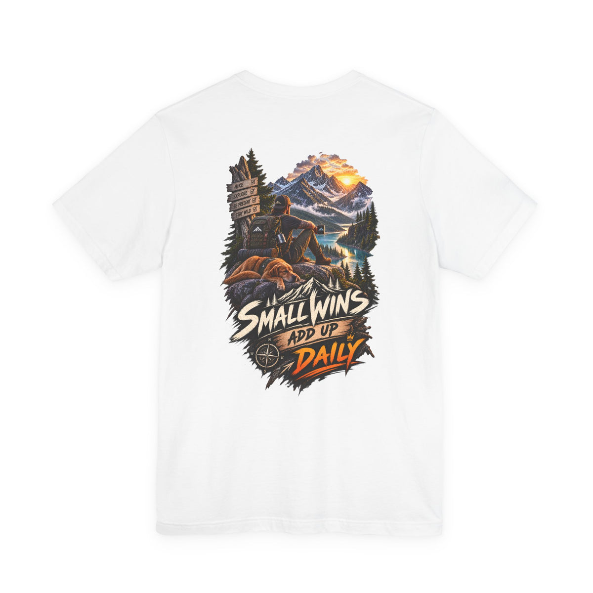 Small Wins Add Up Daily Mountain Adventure Tee