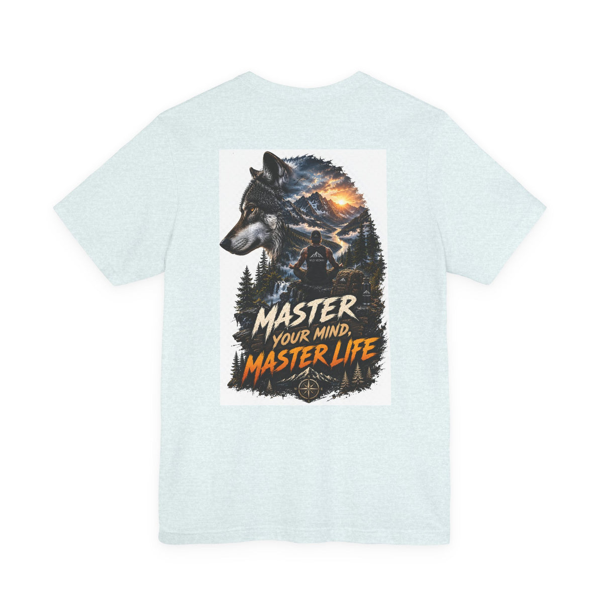 Master Your Mind, Master Life Wolf Tee — Motivational Outdoor Graphic T-Shirt