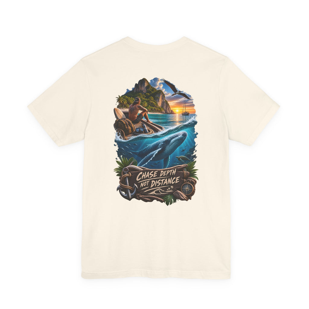 T-shirt baleine « Chase Depth Not Distance »