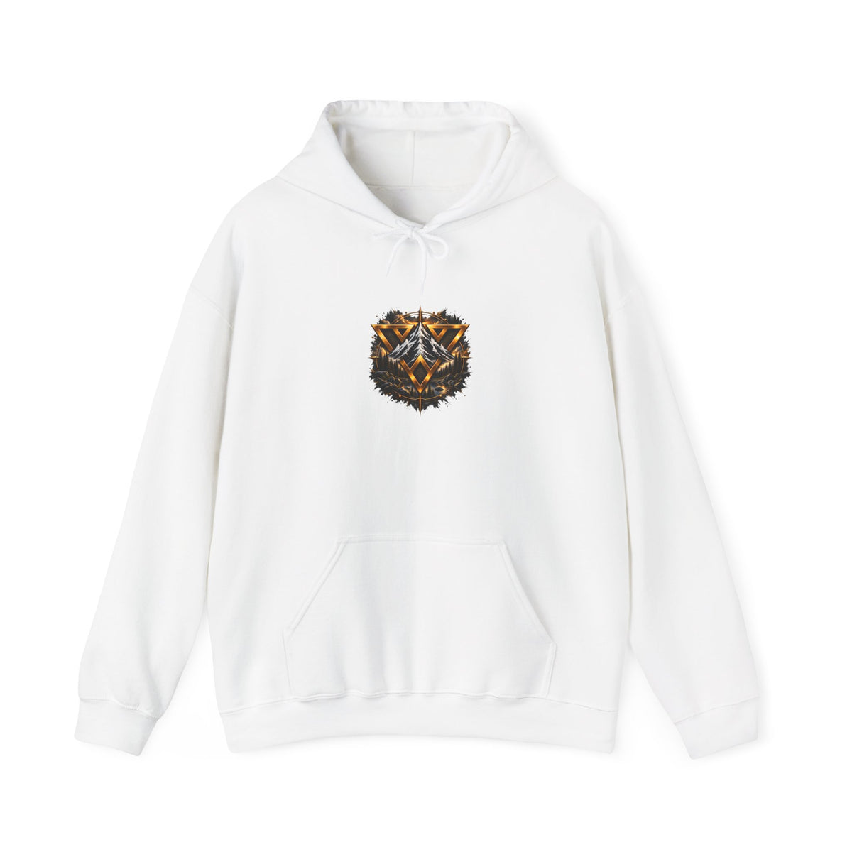 WiLD VecMan Hoodie — Geometric Wolf Emblem Graphic Sweatshirt
