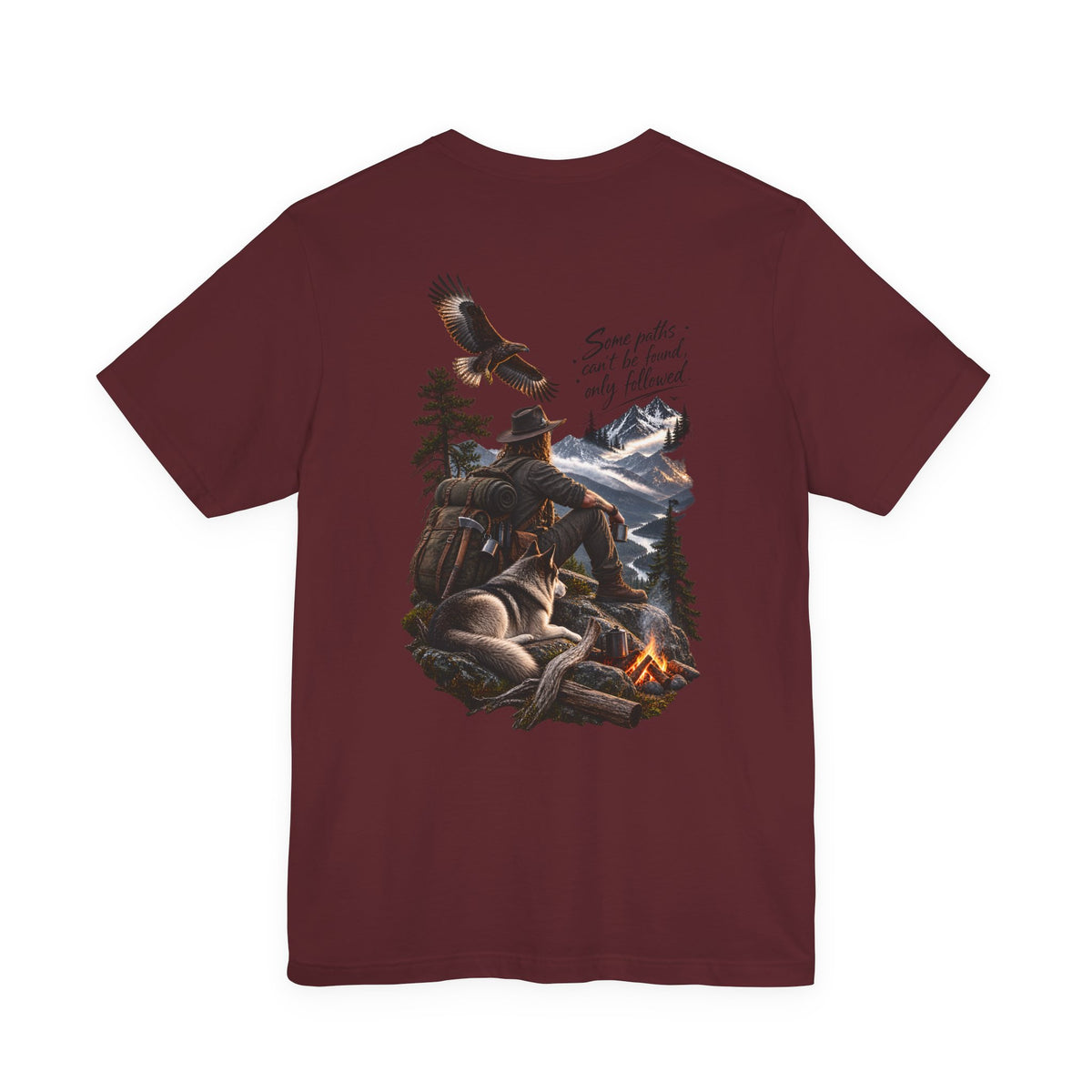 Adventure Campfire Tee — "Some paths I can’t be found, only followed"