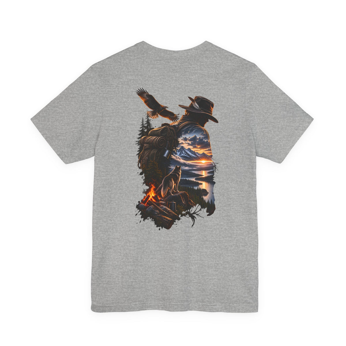 Western Sunset Cowboy T‑Shirt — Scenic Cowboy Silhouette Tee