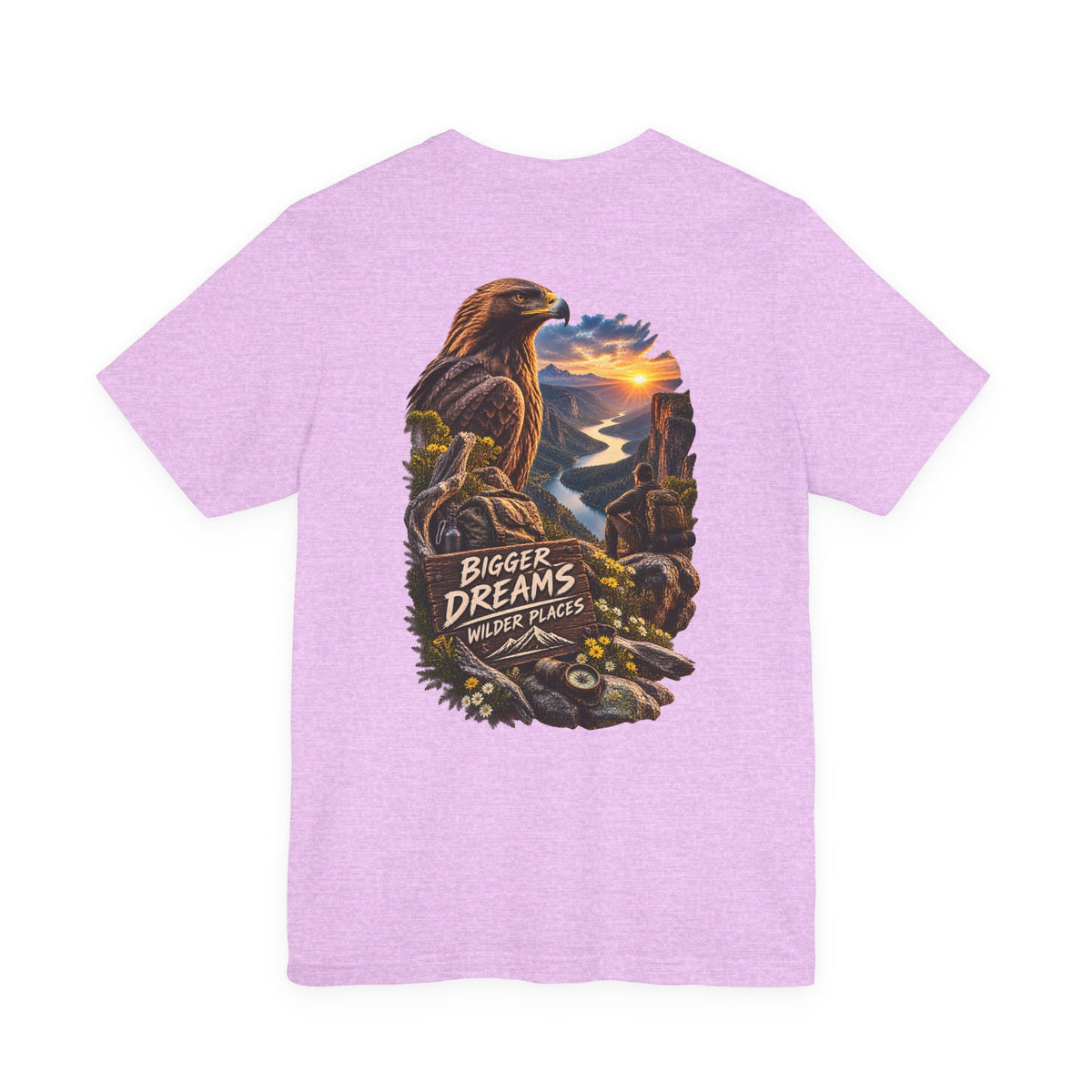 Bigger Dreams Wilder Places Tee — Adventure Eagle Graphic T‑Shirt