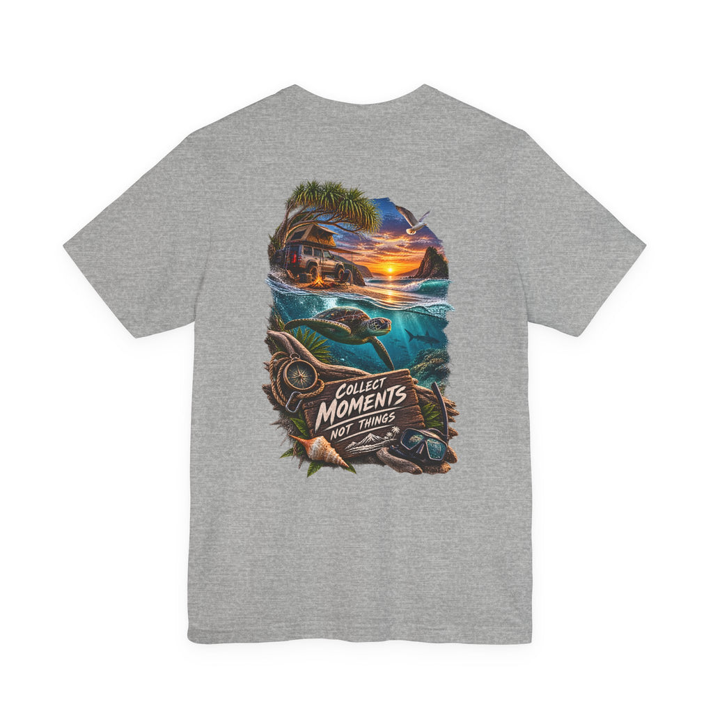T-shirt Surf Coucher de soleil Collectez des moments, pas des objets