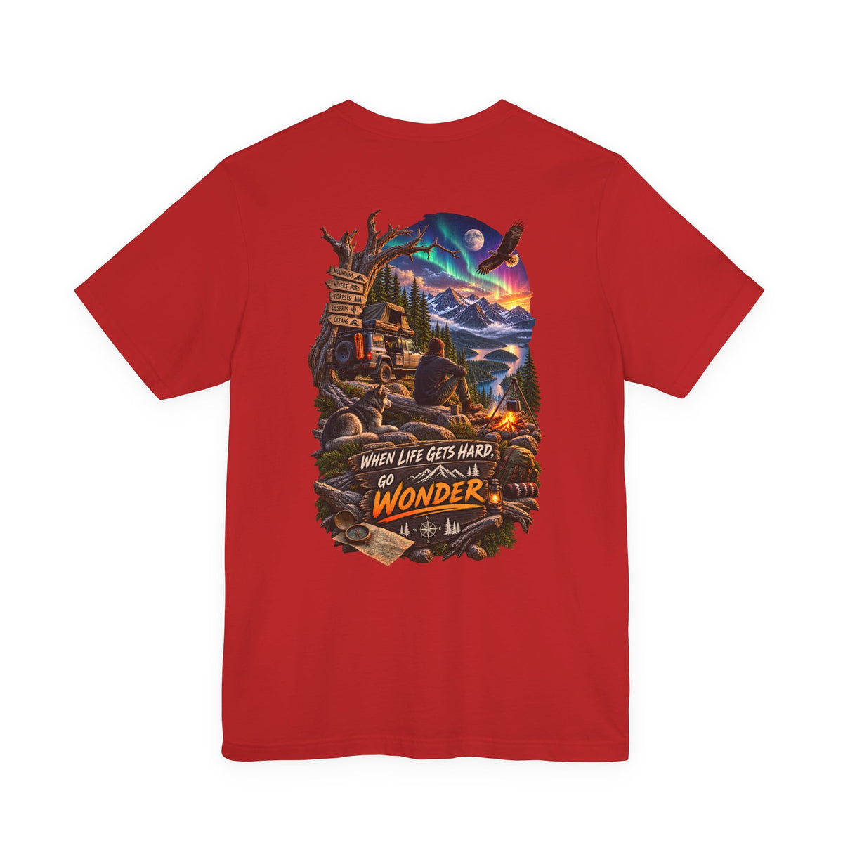 Adventure Tee — "When Life Gets Hard, Go Wonder" Graphic T‑Shirt