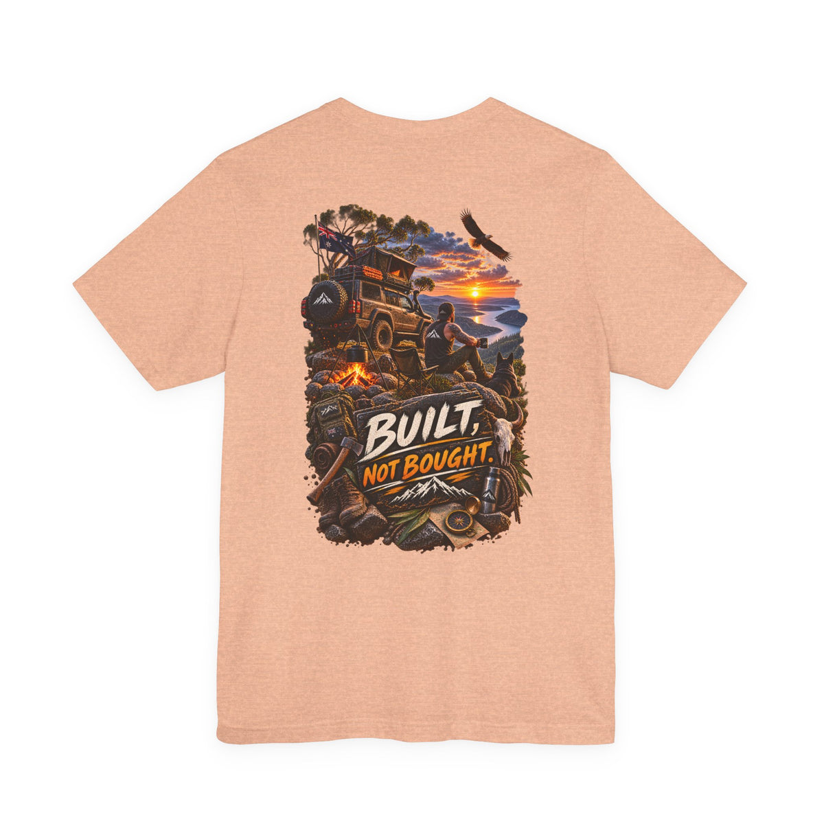 Built Not Bought Off-Road T-Shirt — 4x4 Jeep Adventure Graphic Tee