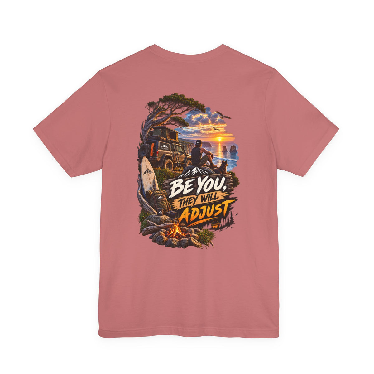 Be You They Will Adjust Sunset Surf Tee