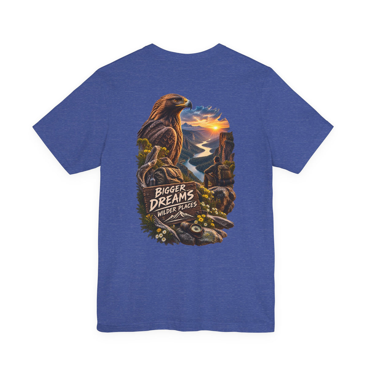 Bigger Dreams Wilder Places Tee — Adventure Eagle Graphic T‑Shirt