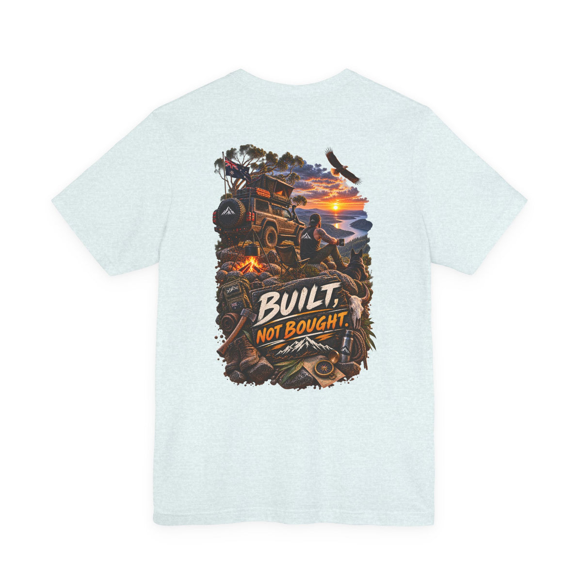 Built Not Bought Off-Road T-Shirt — 4x4 Jeep Adventure Graphic Tee