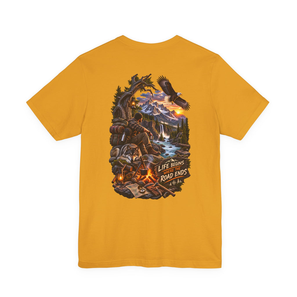 T-shirt graphique Life Begins Where the Road Ends