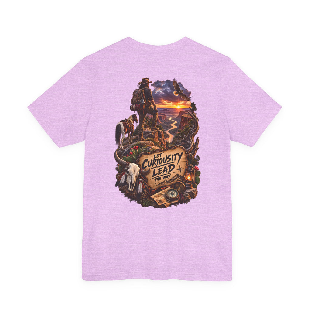T-shirt graphique Aventure — Imprimé au dos « Let Curiosity Lead the Way »