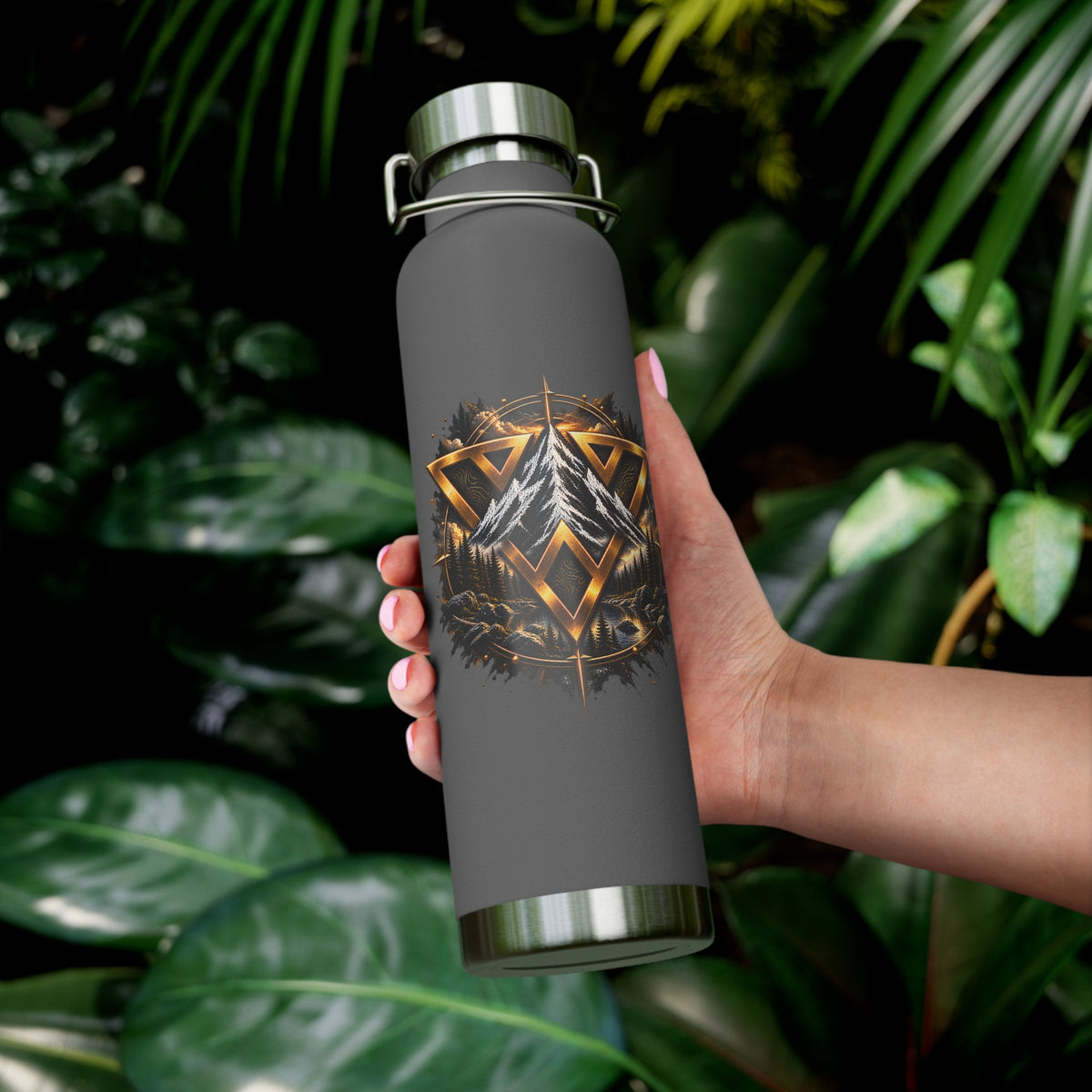 22oz Copper Vacuum Insulated Bottle — WilD VecMan Forest Design