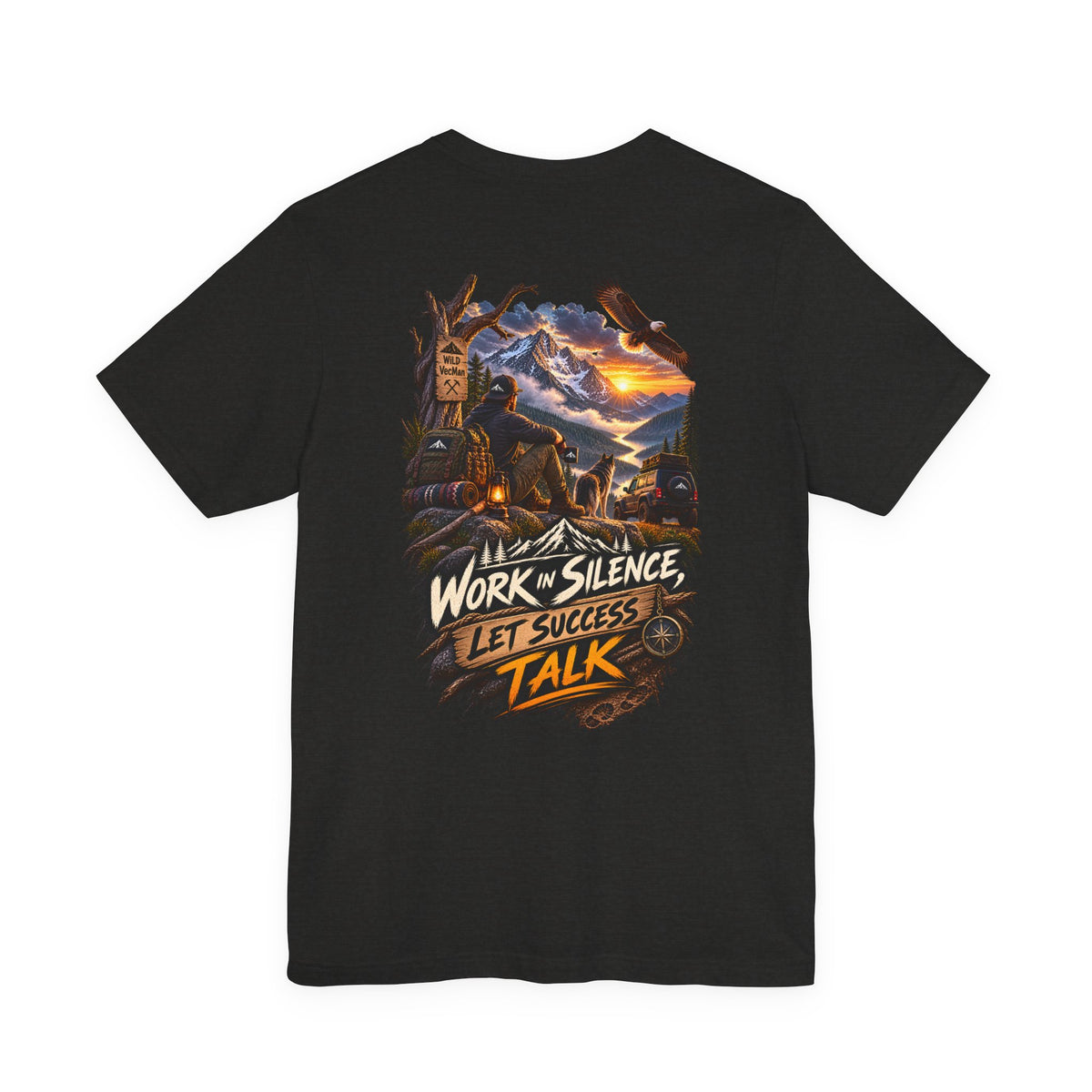 Work in Silence Let Success Talk Tee — Motivational Graphic T‑Shirt
