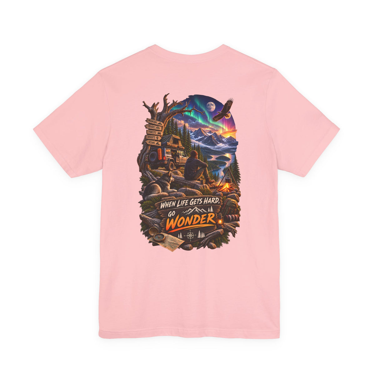 Adventure Tee — "When Life Gets Hard, Go Wonder" Graphic T‑Shirt