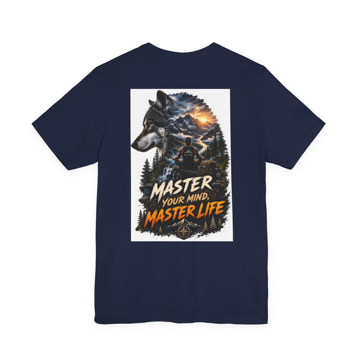 Master Your Mind, Master Life Wolf Tee — Motivational Outdoor Graphic T-Shirt