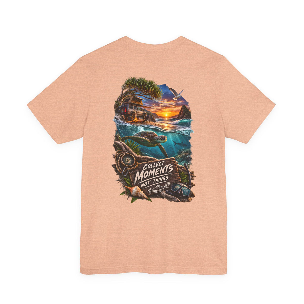 Collect Moments Not Things Sunset Surf T-Shirt