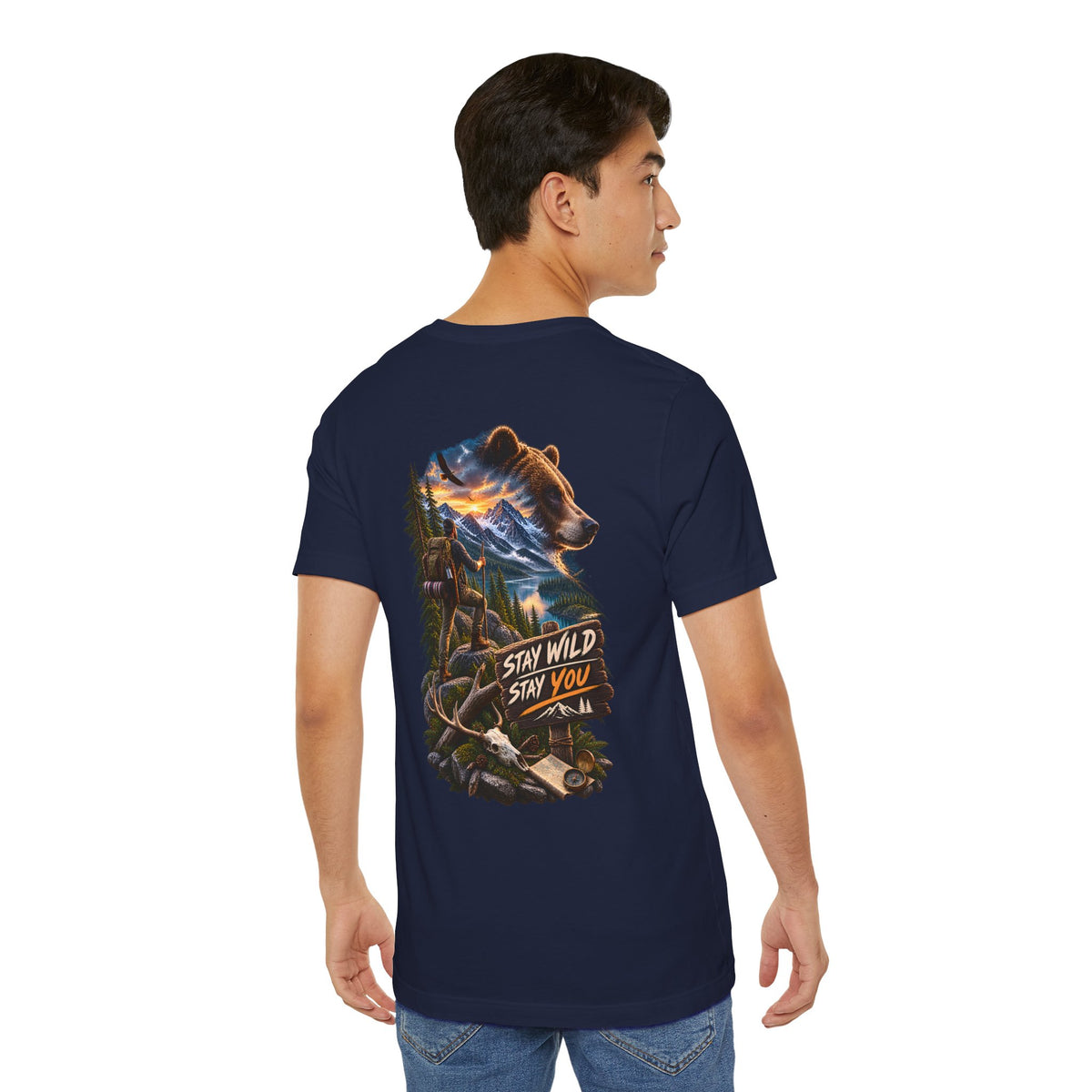 Stay Wild Stay You Bear Graphic Tee — Outdoor Adventure T-Shirt