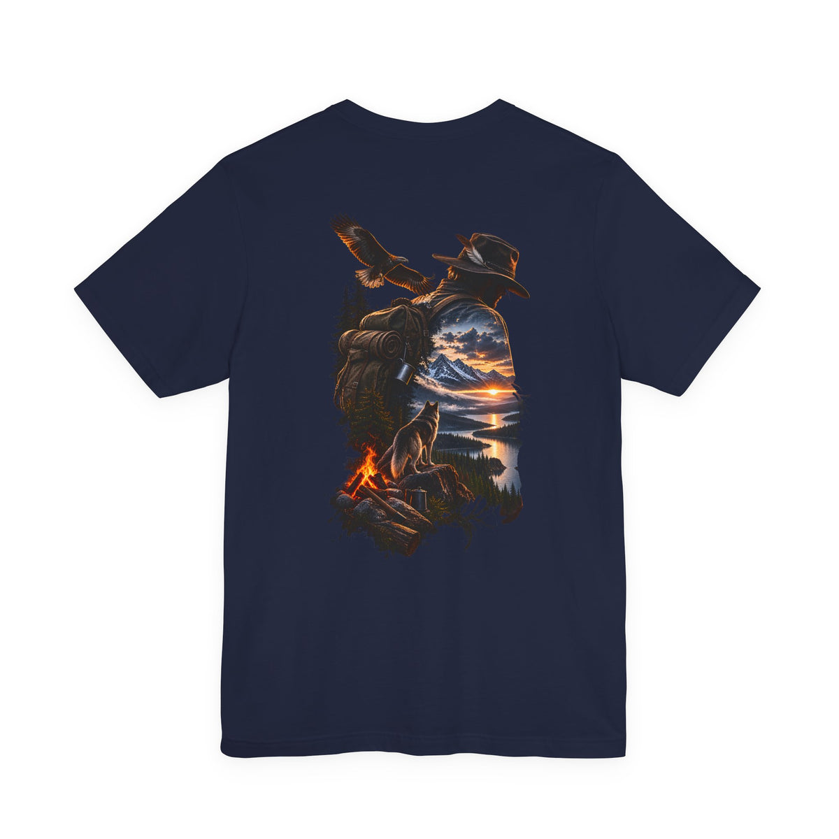 Western Sunset Cowboy T‑Shirt — Scenic Cowboy Silhouette Tee