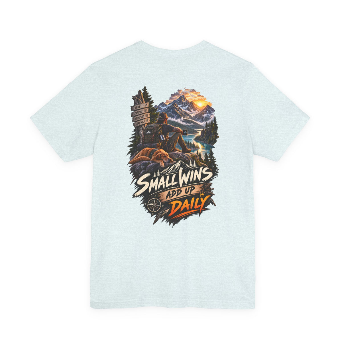 Small Wins Add Up Daily Mountain Adventure Tee
