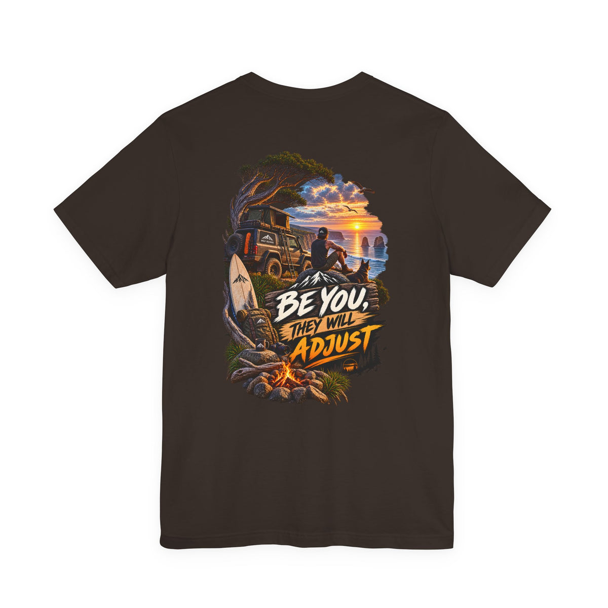 Be You They Will Adjust Sunset Surf Tee