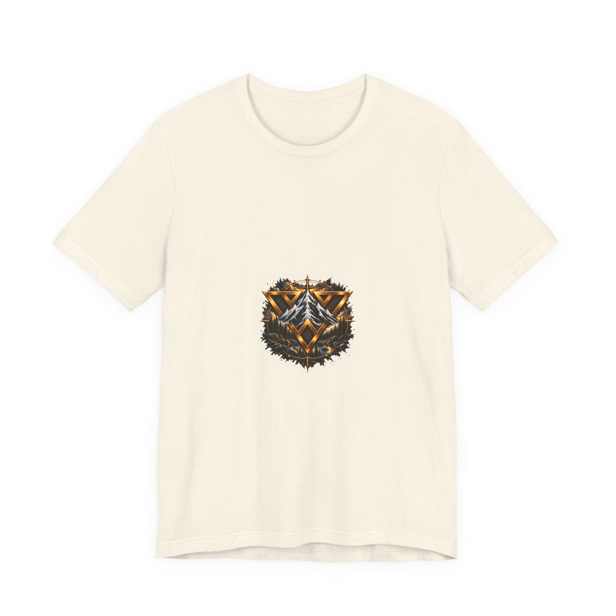 WiLD VecMan logo Graphic Tee — Geometric Forest Wolf T-Shirt